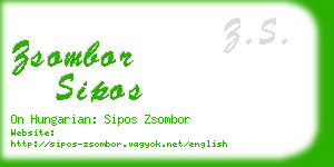 zsombor sipos business card